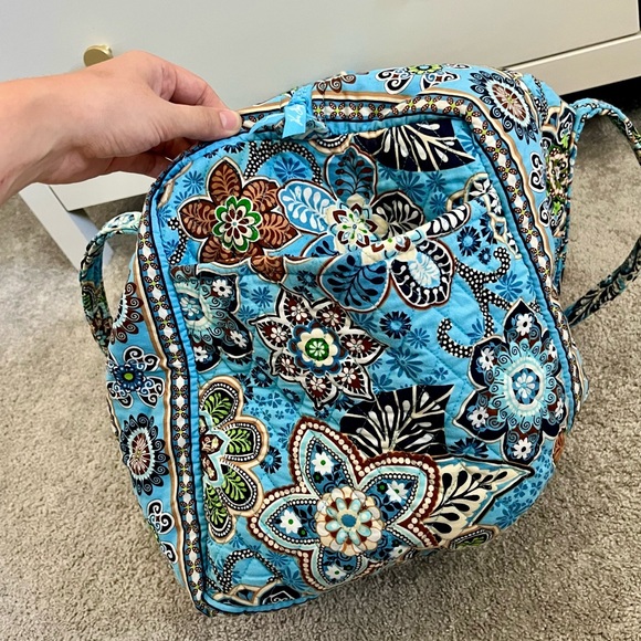 Vera Bradley Bali Blue Weekender Tote Duffle Bag - Picture 10 of 10